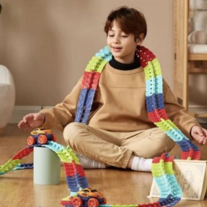 کیت ماشین بازی ریسینگ باتری خور 188 قطعه ای مدل 588 changeable track_اسباب بازی