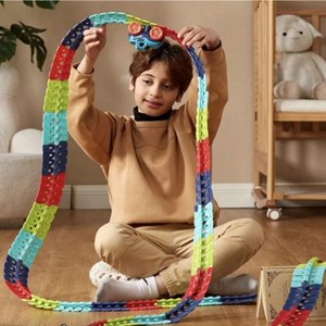 کیت ماشین بازی ریسینگ باتری خور 188 قطعه ای مدل 588 changeable track_اسباب بازی