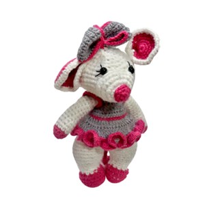 عروسک دست ساز بافتنی مدل موش کوچولو _اسباب بازی