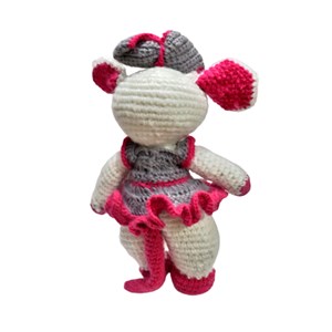 عروسک دست ساز بافتنی مدل موش کوچولو _اسباب بازی