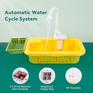 اسباب بازی سینک ظرفشویی و قلاب ماهیگیری 30 قطعه طرح اردک_اسباب بازی