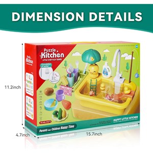 اسباب بازی سینک ظرفشویی و قلاب ماهیگیری 30 قطعه طرح اردک_اسباب بازی