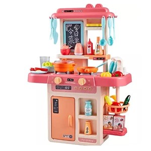 ست اسباب بازی آشپزخانه بزرگ 42 تکه با بخار و سینک مدل Mist Kitchen_اسباب بازی
