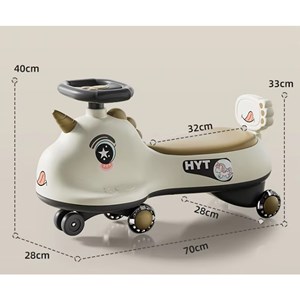 سه چرخه پلاسماکار موزیکال طرح اسب تک شاخ (لوپ کار) سبز_اسباب بازی