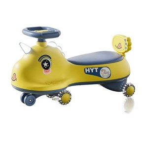 سه چرخه پلاسماکار موزیکال طرح اسب تک شاخ (لوپ کار) زرد_اسباب بازی