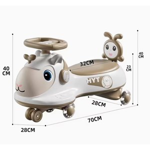 سه چرخه پلاسماکار موزیکال طرح بره (لوپ کار) قهوه ای_اسباب بازی