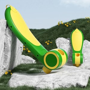 اسکوتر 3 کاره صندلی دار تاشو با 5 چرخ چراغدار و موزیکال رنگ سبز_اسباب بازی