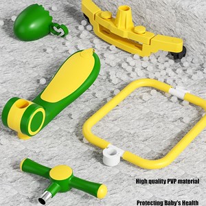 اسکوتر 3 کاره صندلی دار تاشو با 5 چرخ چراغدار و موزیکال رنگ سبز_اسباب بازی