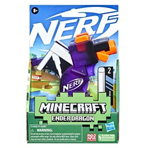تفنگ اسباب بازی نرف Nerf با تیر اسفنجی مدل ماینکرافت Minecraft رنگ بنفش_اسباب بازی