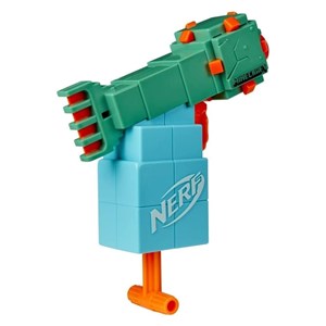 تفنگ اسباب بازی نرف Nerf با تیر اسفنجی مدل ماینکرافت Minecraft رنگ آبی_اسباب بازی