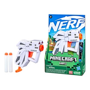تفنگ اسباب بازی نرف Nerf با تیر اسفنجی مدل ماینکرافت Minecraft رنگ سفید_اسباب بازی