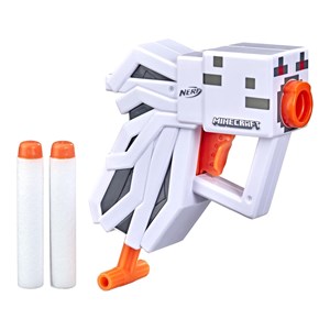 تفنگ اسباب بازی نرف Nerf با تیر اسفنجی مدل ماینکرافت Minecraft رنگ سفید_اسباب بازی