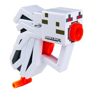 تفنگ اسباب بازی نرف Nerf با تیر اسفنجی مدل ماینکرافت Minecraft رنگ سفید_اسباب بازی