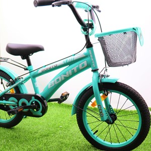 دوچرخه کودک Bonito سایز 16 مدل cool رنگ فیروزه‌ای_اسباب بازی