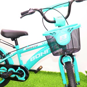 دوچرخه کودک Bonito سایز 16 مدل cool رنگ فیروزه‌ای_اسباب بازی