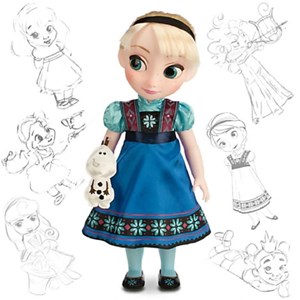 عروسک دیزنی السا 40 سانتی با هدبند مدل Disney Animators' Collection_اسباب بازی