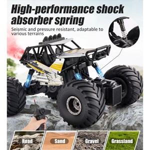 ماشین کنترلی آفرود صخره نورد تک دیفرانسیل دودزا مدل RC Racing off-Road Car 651_اسباب بازی