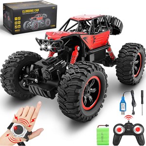  ماشین کنترلی شارژی آفرود حرفه ای با دو کنترل دستی و مچی مدل Climbing Car 2.4GHz 1:14 Scale_اسباب بازی