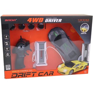 ماشین کنترلی دریفت با ایستگاه شارژ و چرخ‌ های قابل تعویض_اسباب بازی