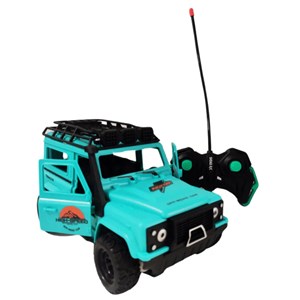 ماشین کنترلی شارژی جیپ آفرود چراغدار Crazy Go رنگ آبی_اسباب بازی