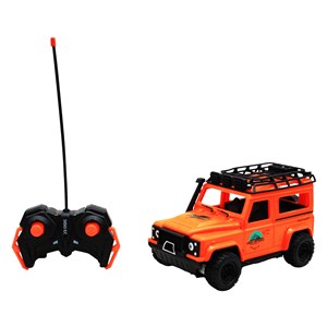 ماشین کنترلی شارژی جیپ آفرود چراغدار Crazy Go رنگ نارنجی_اسباب بازی
