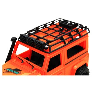 ماشین کنترلی شارژی جیپ آفرود چراغدار Crazy Go رنگ نارنجی_اسباب بازی
