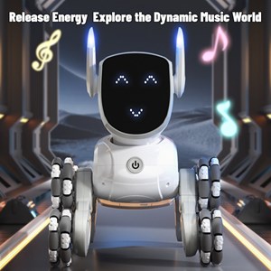 ربات اسباب بازی سگ کنترلی هوشمند با هشت چرخ و چرخش 360 درجه_اسباب بازی