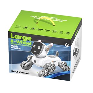 ربات اسباب بازی سگ کنترلی هوشمند با هشت چرخ و چرخش 360 درجه_اسباب بازی