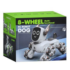 ربات اسباب بازی سگ کنترلی هوشمند با هشت چرخ و چرخش 360 درجه مدل JJRC Q193_اسباب بازی