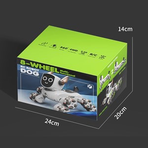 ربات اسباب بازی سگ کنترلی هوشمند با هشت چرخ و چرخش 360 درجه مدل JJRC Q193_اسباب بازی