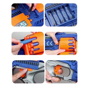 تفنگ اسباب بازی مسلسل تیر اسفنجی با پایه مدل Epic Rage gun G3