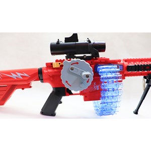 تفنگ اسباب بازی رگباری شارژی تیر اسفنجی همراه با دوربین_اسباب بازی