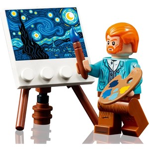 لگو قاب عکس ون گوگ شب پر ستاره (3D دیواری) 2316 قطعه مدل Vincent Van Gogh The Starry Night_Building 9907_اسباب بازی