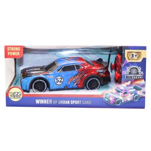 ماشین کنترلی مسابقه‌ ای دودزا مقیاس 1:22 رنگ آبی مدل Sport Cars 3714_اسباب بازی
