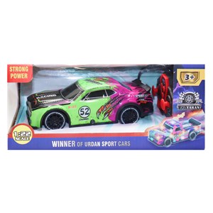 ماشین کنترلی مسابقه‌ ای دودزا مقیاس 1:22 رنگ سبز مدل Sport Cars 3714_اسباب بازی