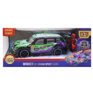 ماشین کنترلی مسابقه ای دودزا مقیاس 1:22 رنگ بنفش مدل Sport Cars 3714_اسباب بازی