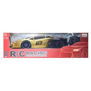 ماشین کنترلی لامبورگینی مقیاس 1:16 رنگ طلایی مدل Radio Controlled Racing Car 5998_اسباب بازی