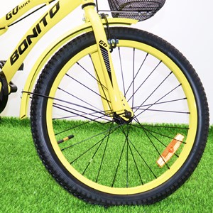 دوچرخه کودک Bonito سایز 20 مدل GO رنگ زرد_اسباب بازی