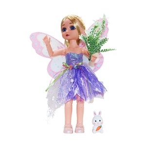 عروسک باربی تمام مفصلی 30 سانتی با لباس فرشته کد 161_اسباب بازی