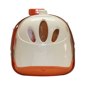 گربه خانگی به همراه قفس و وسایل آرایشی رنگ سفید کرم کد 1062_اسباب بازی