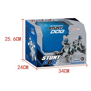 ربات اسباب بازی سگ هوشمند با دو کنترل دستی و مچی در سه رنگ مدل Stunt RC Robot Dog 666-800A