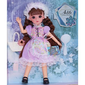 عروسک باربی تمام مفصلی 30 سانتی با لباس پرنسس کد 212_اسباب بازی