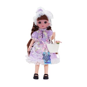 عروسک باربی تمام مفصلی 30 سانتی با لباس پرنسس کد 212_اسباب بازی