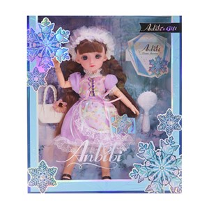 عروسک باربی تمام مفصلی 30 سانتی با لباس پرنسس کد 212_اسباب بازی