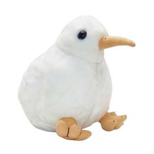 عروسک پولیشی اورجینال پرنده کیوی رنگ سفید 20 سانتی_اسباب بازی