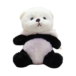 عروسک پولیشی اورجینال خرس کلاه دار مشکی 26 سانتی_اسباب بازی