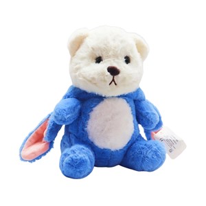 عروسک پولیشی اورجینال خرس کلاه دار آبی 26 سانتی_اسباب بازی