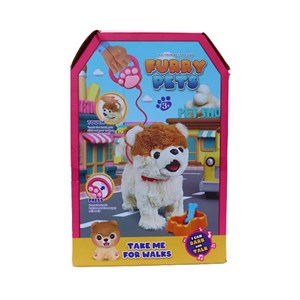 عروسک رباتیک گربه پشمالو موزیکال سنسور دار با دسته ی کنترلی رنگ طوسی مدل 5535_اسباب بازی