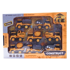ماشین های اسباب بازی ساختمان سازی مجموعه 8 عددی مدل CONSTRUCT 168_اسباب بازی