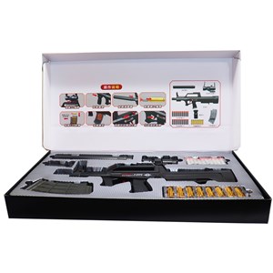 تفنگ اسباب بازی تک تیرانداز پوکه پران تیر اسفنجی با دوربین مدل QBZ95 D020_اسباب بازی